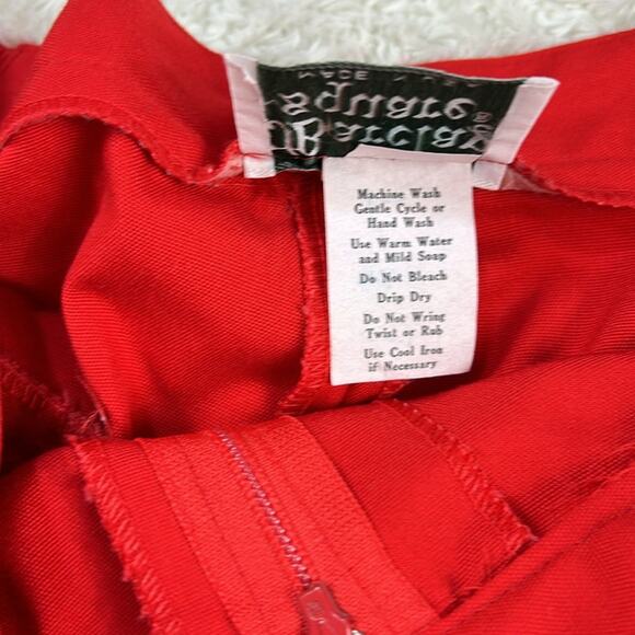 Vintage 80s Barclay Square high waisted red culottes, size small - med - Picture 11 of 11